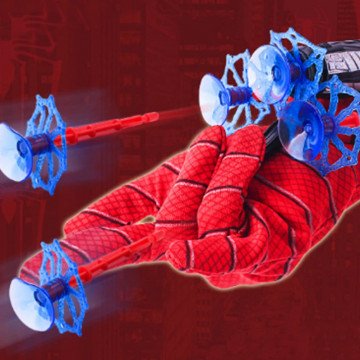 Cosplay en plastique de lanceur de gant de Spiderman, jouet d'enfants