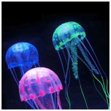 Светящиеся силиконовые яркие медузы
