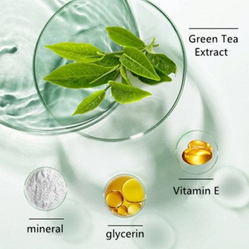 Mascarilla de barro de té verde para el cuidado facial, limpieza profunda, acné de espinillas